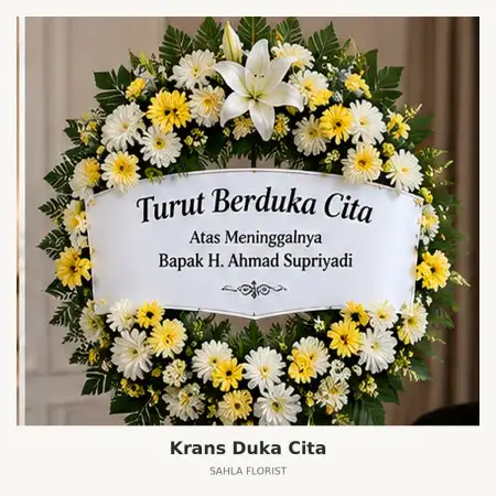 Krans Bunga Duka Halim